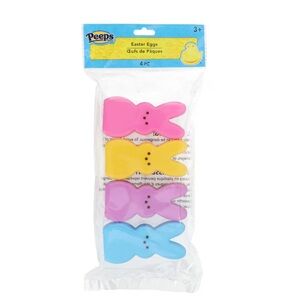 Peeps Bunny-Shaped Easter Eggs, 4-pc Pack. NWT